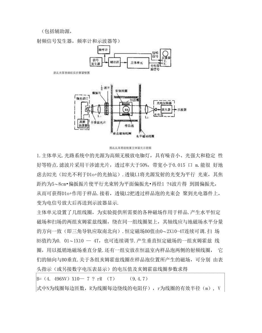 近代物理实验_光磁共振实验深圳大学_第5页