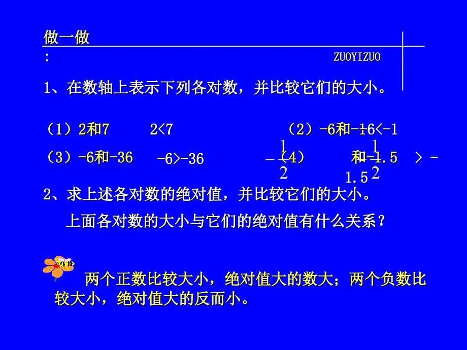 浙教版七上1.5有数比较大小ppt课件2_第5页