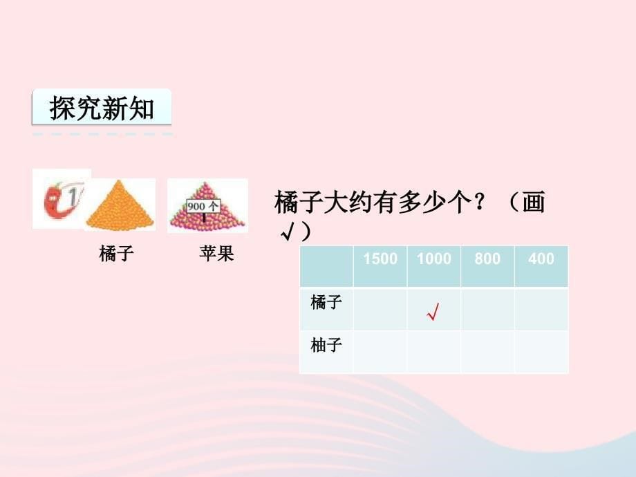 2022二年级数学下册第一单元万以内数的认识第7课时较大数的估计课件西师大版_第5页