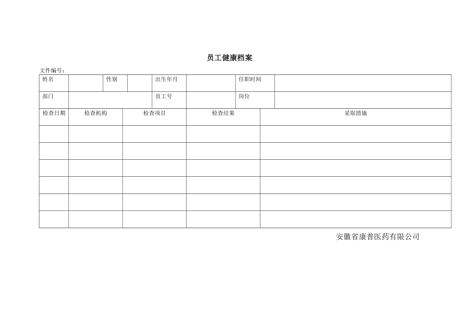 企业管理部表格 企业管理资料 管理制度表格_第3页