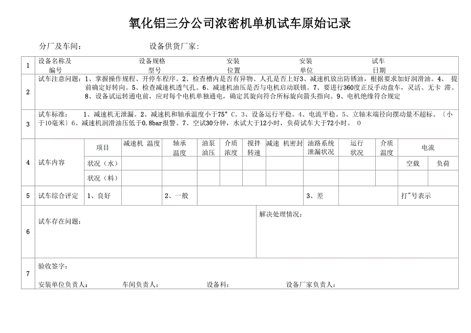 单机试车原始记录表_第2页