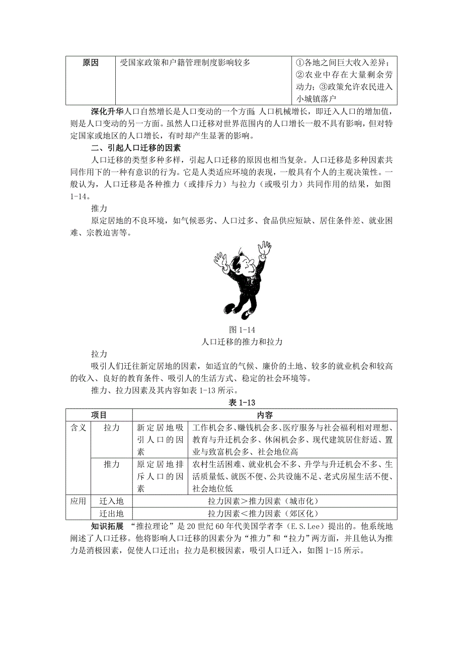 地理湘教版必修2学案：教材梳理 第一章 第三节　人口迁移 Word版含解析_第3页