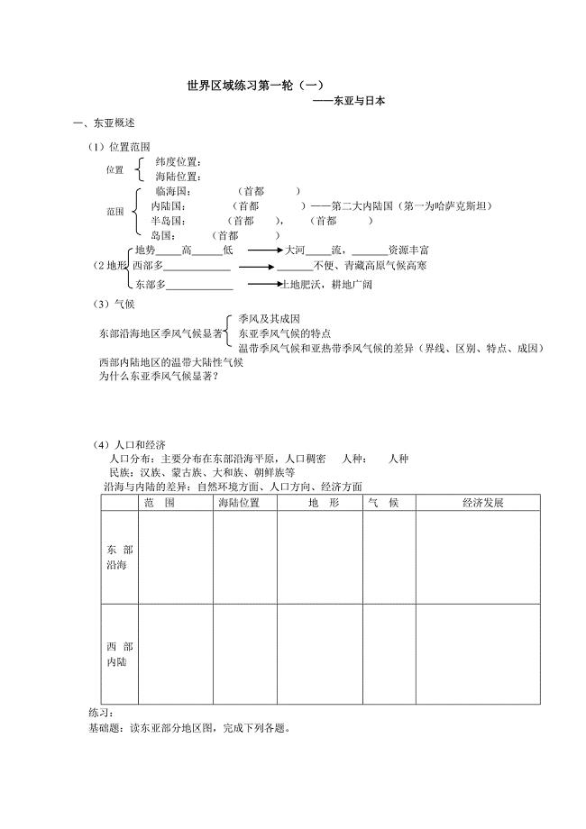 东亚及日本学案一Word_文档