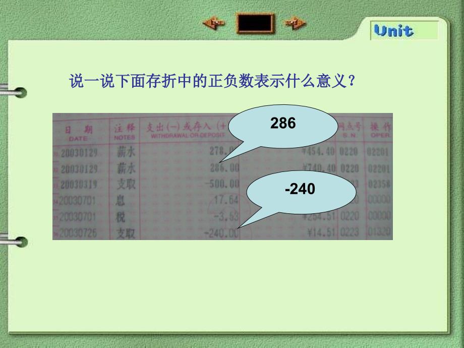 新人教版六年级数学下册第一单元《负数》课件_第3页