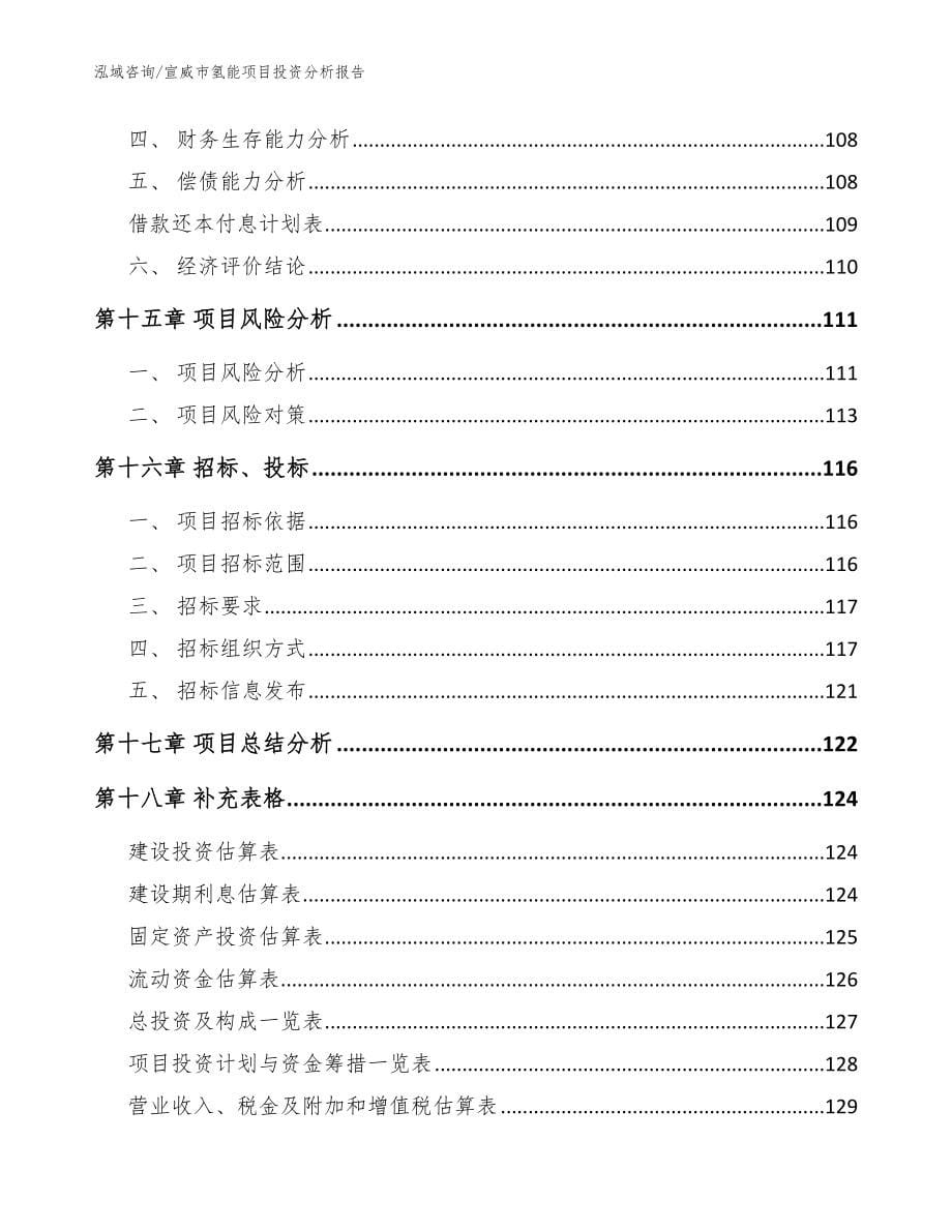 宣威市氢能项目投资分析报告参考范文_第5页