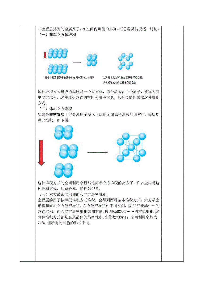 高中化学选修3《金属晶体》教案.doc_第3页