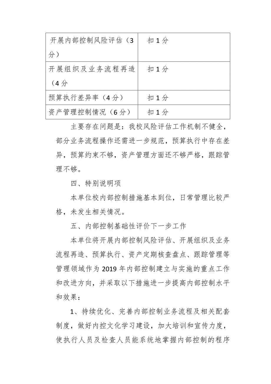 某高校2019年内部控制自我评价报告_第4页