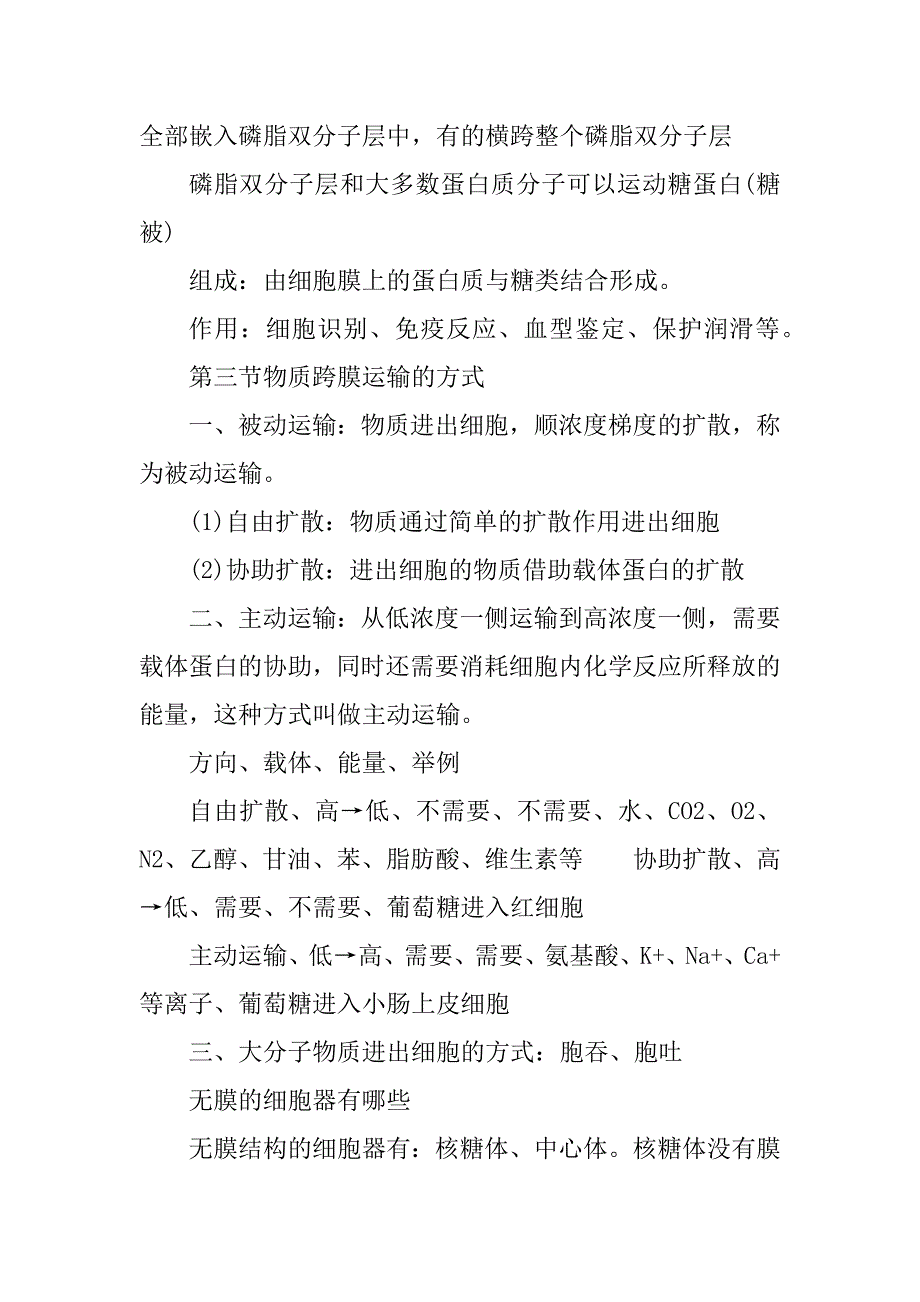 2023年高一生物必背知识点归纳_第4页