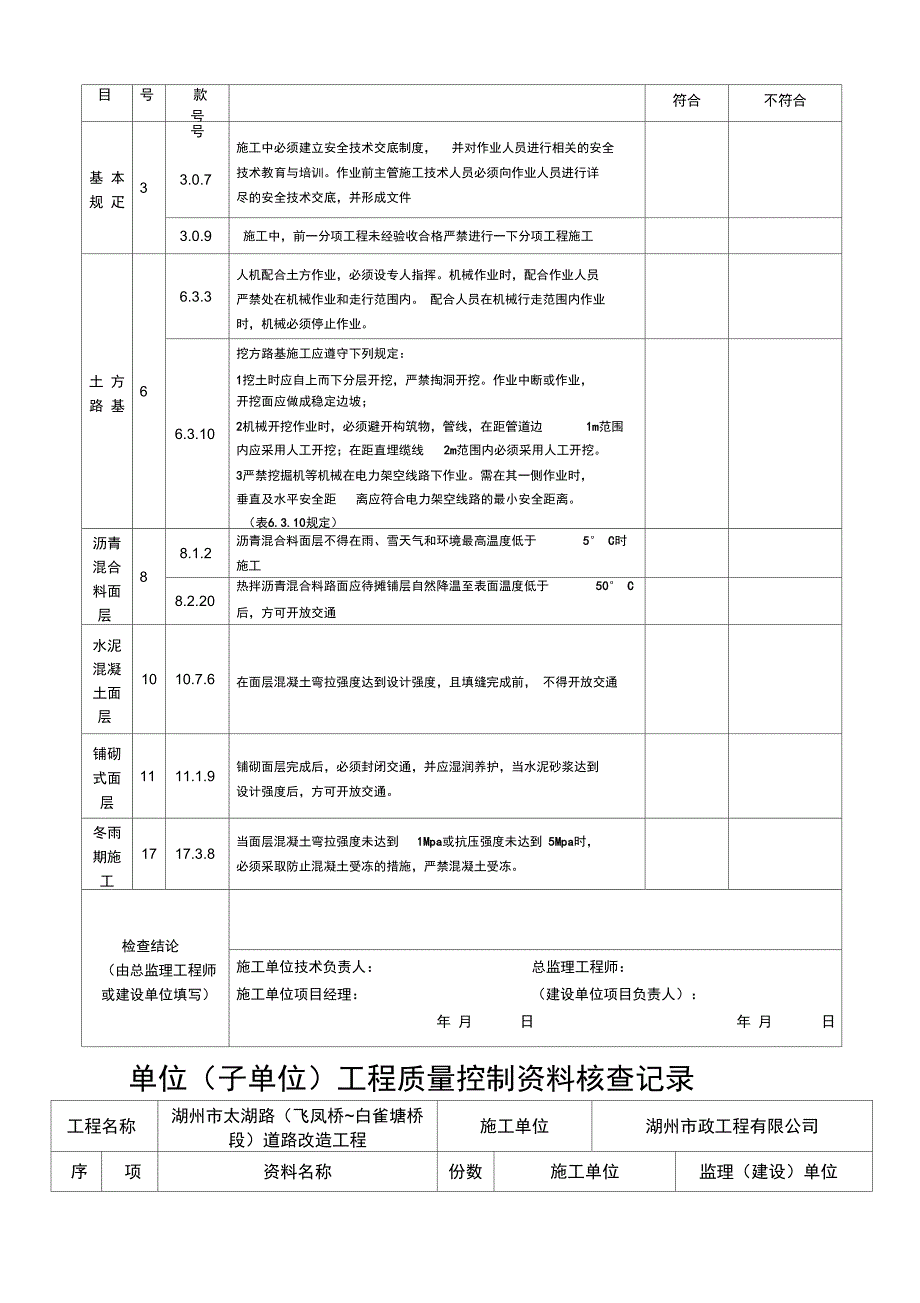 建筑工程施工质量检查表正式版_第3页