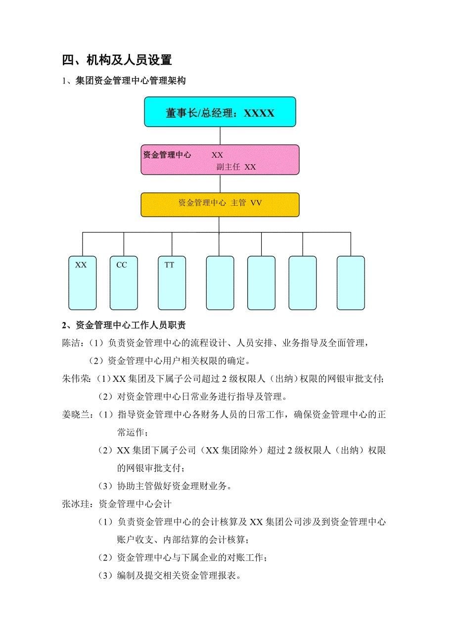 集团资金管理中心设立方案_第5页