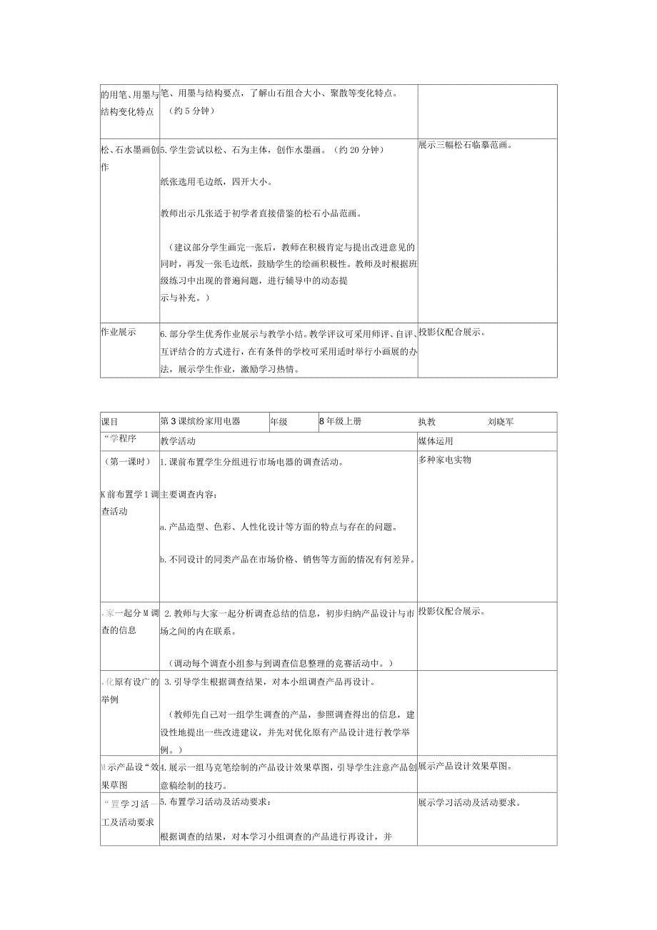 湘美版初二美术上册教案全集_第4页