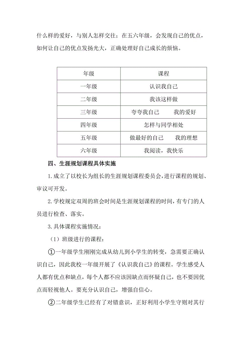 xx小学生涯规划课程_第2页