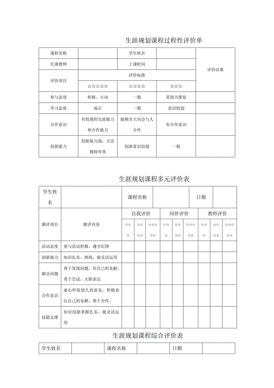 xx小学生涯规划课程_第5页