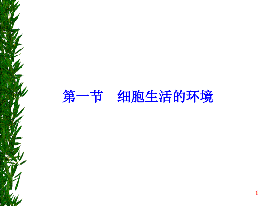 1.1细胞生活的环境课件史仲晟_第1页