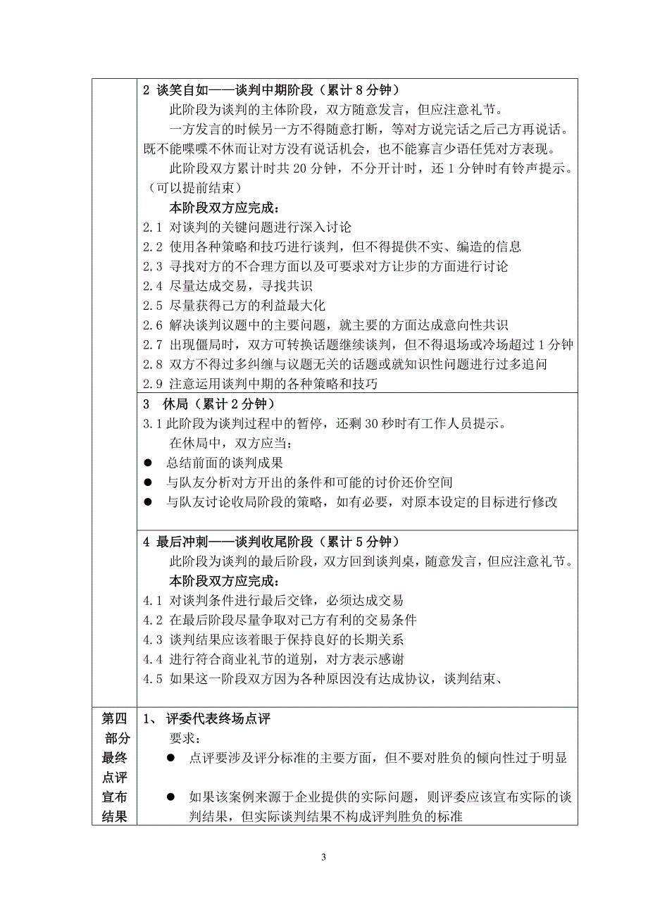 商务谈判比赛评分标准及流程说明_第3页