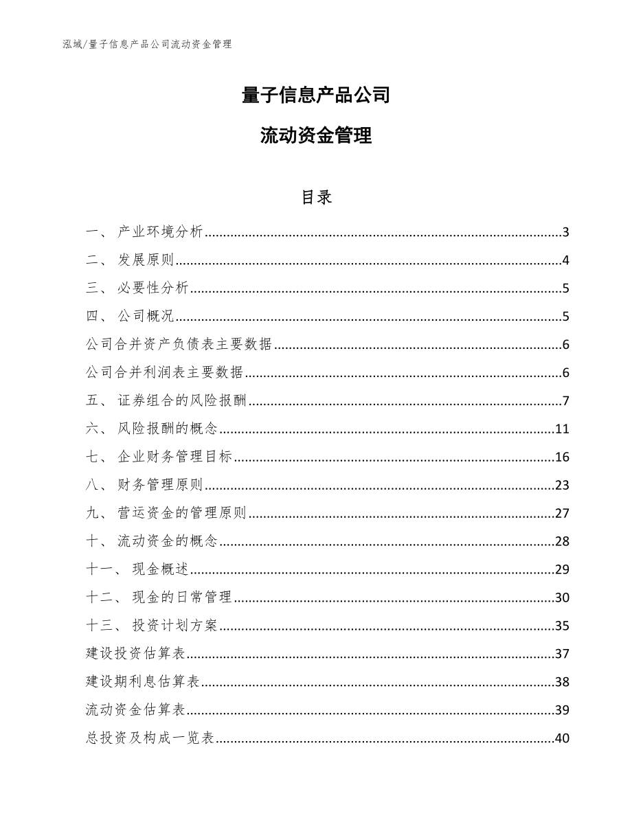 量子信息产品项目财务管理分析（参考） (8)_第1页