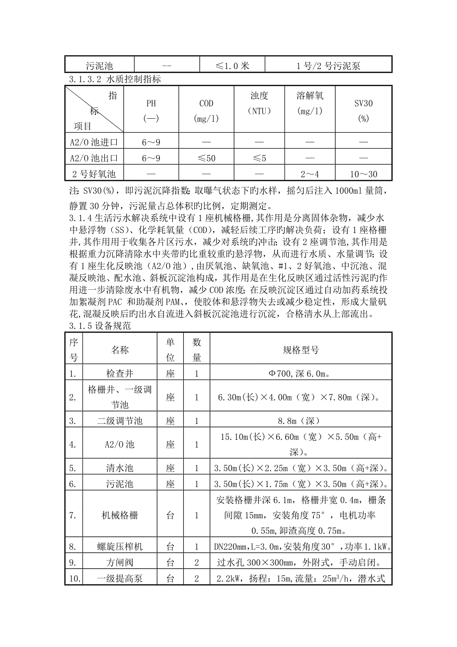 生活污水站操作专题规程_第2页