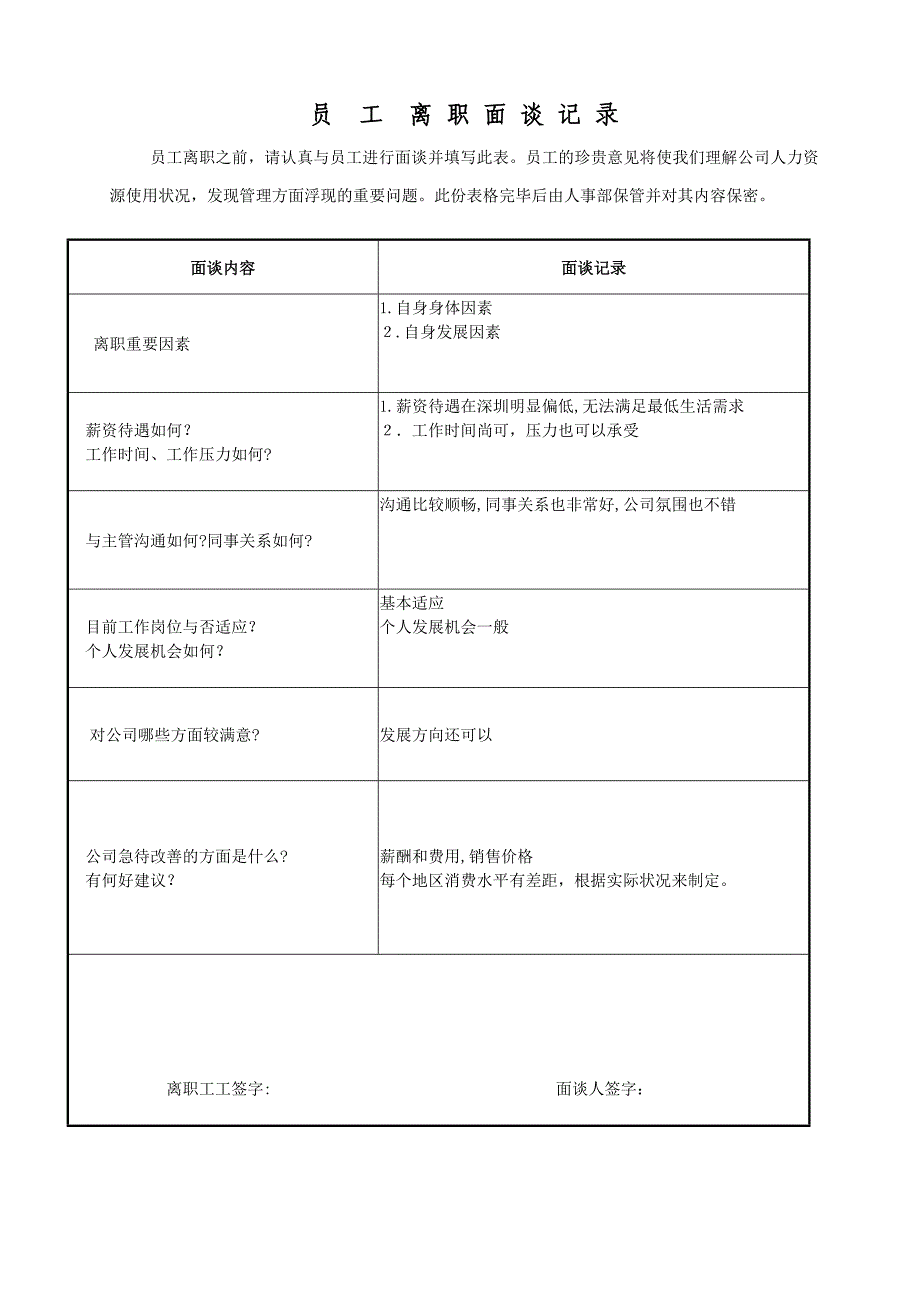 公司员工离职类表格模版_第3页