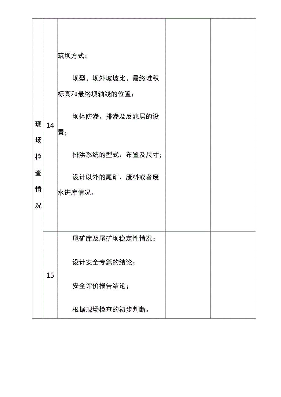 尾矿库安全检查表_第4页