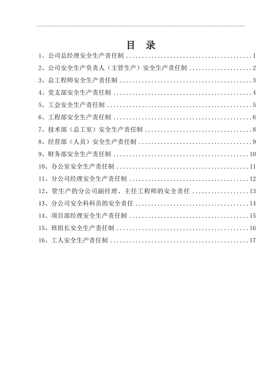 企业主要人员及主要职能部门安全生产责任制_第2页