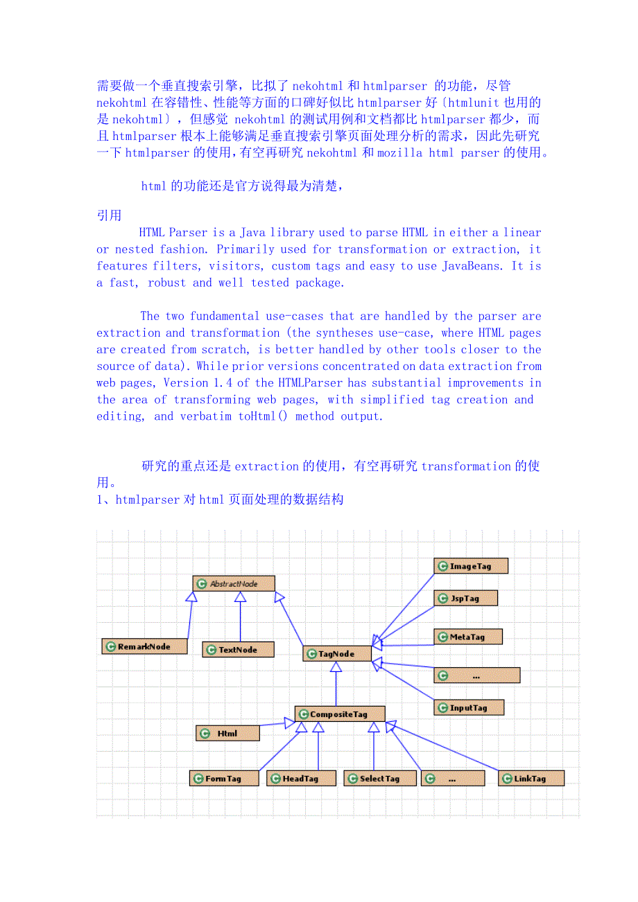 htmlparser使用指南_第1页