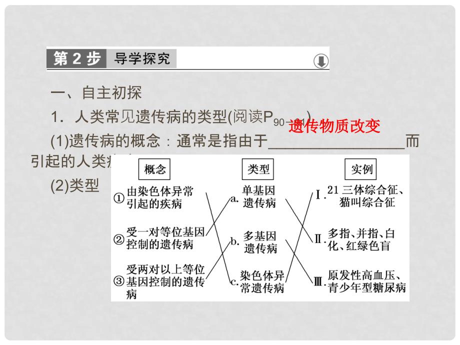 高中生物 第五章 基因突变及其他变异 第3节 人类遗传病课件 新人教版必修2_第4页