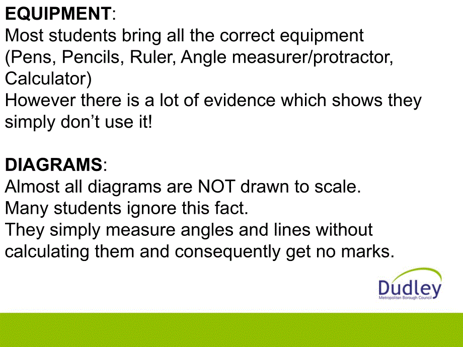 IGCSE数学考试注意要点知识讲解_第2页