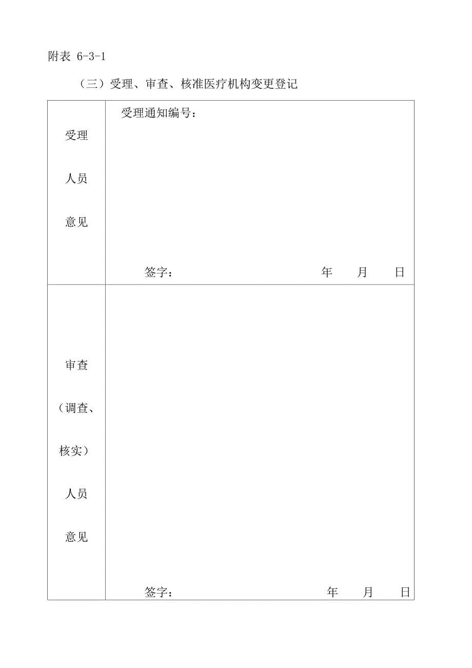 医疗机构申请变更登记注册表完整_第5页