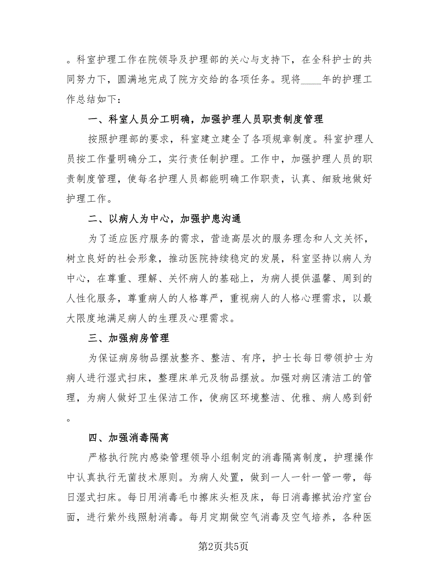 2023护士年度个人总结（3篇）.doc_第2页