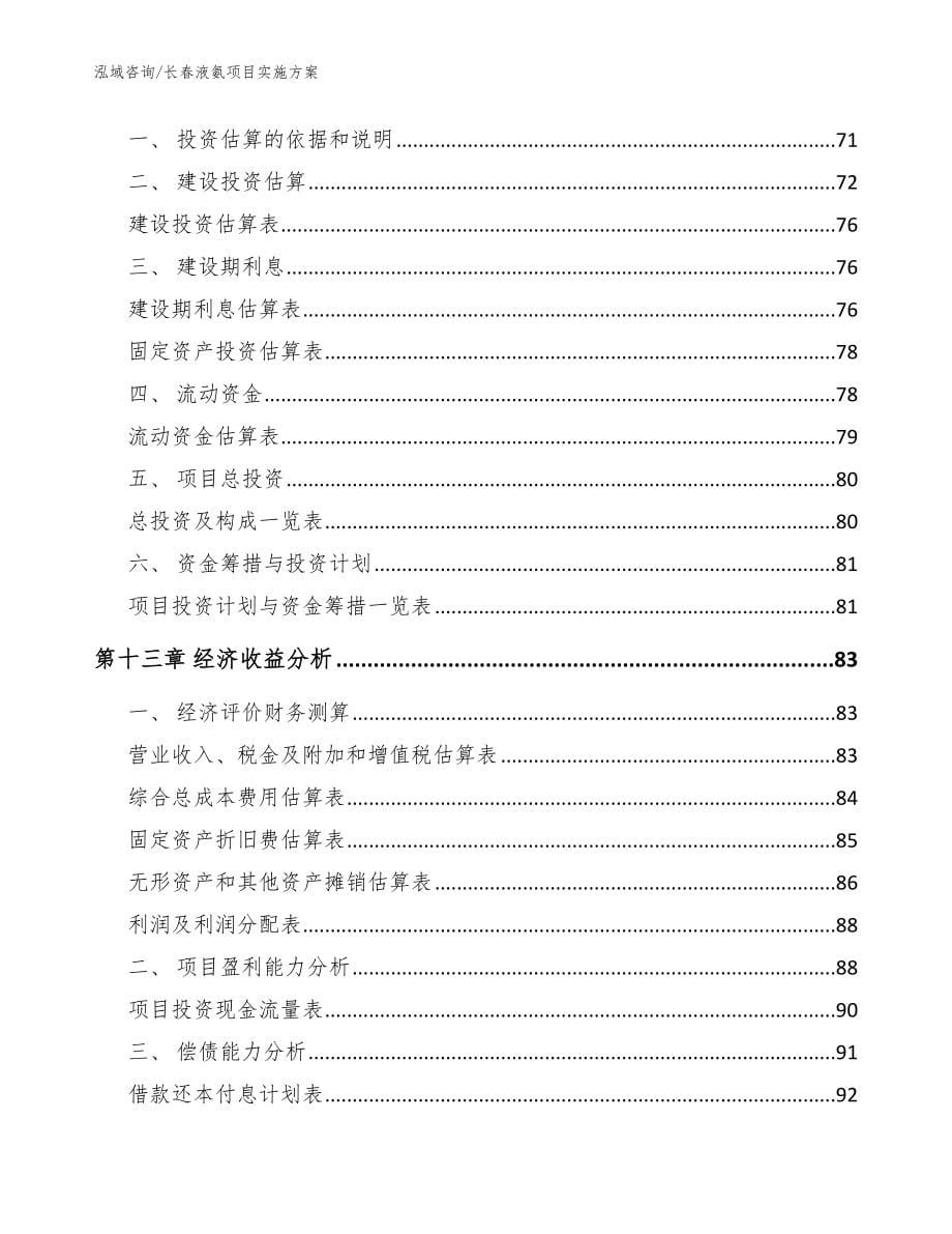 长春液氨项目实施方案_范文参考_第5页