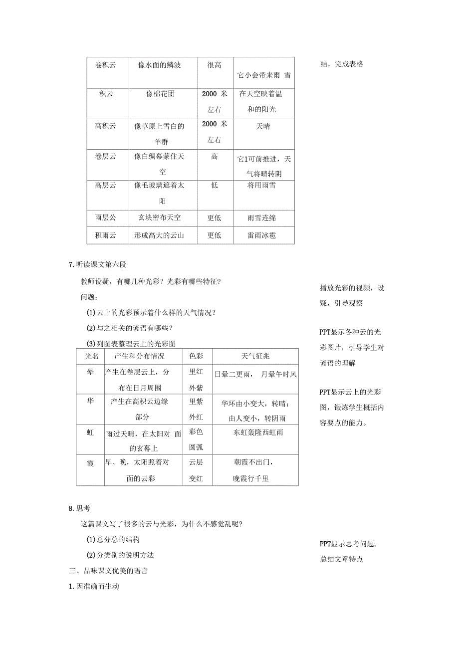 看云识天气教学设计方案精选_第5页