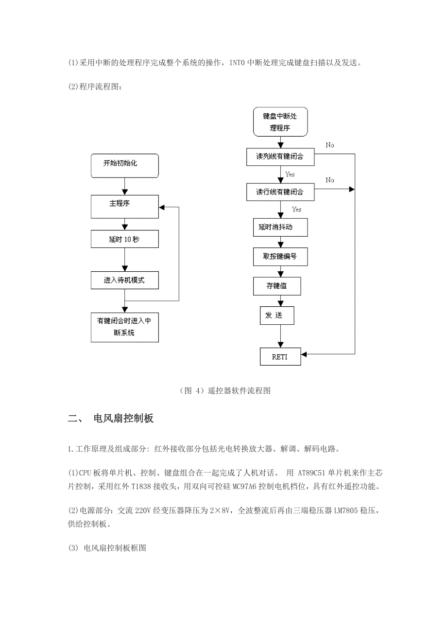 红外遥控电风扇控制系统毕业设计论文_第4页