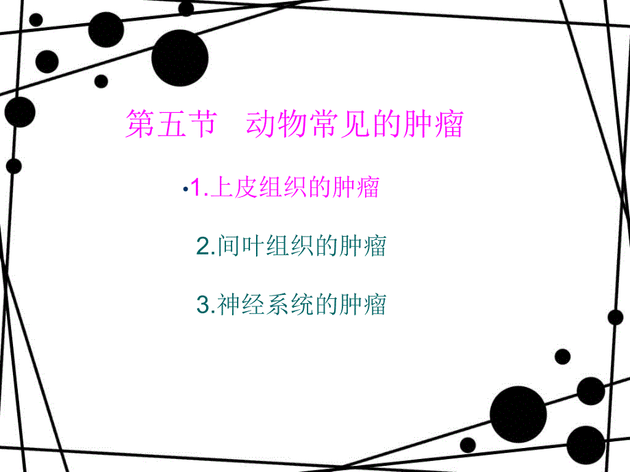 第五节动物常见的肿瘤——上皮组织的良性肿瘤_第1页