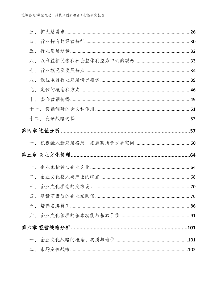 鹤壁电动工具技术创新项目可行性研究报告【模板范文】_第3页