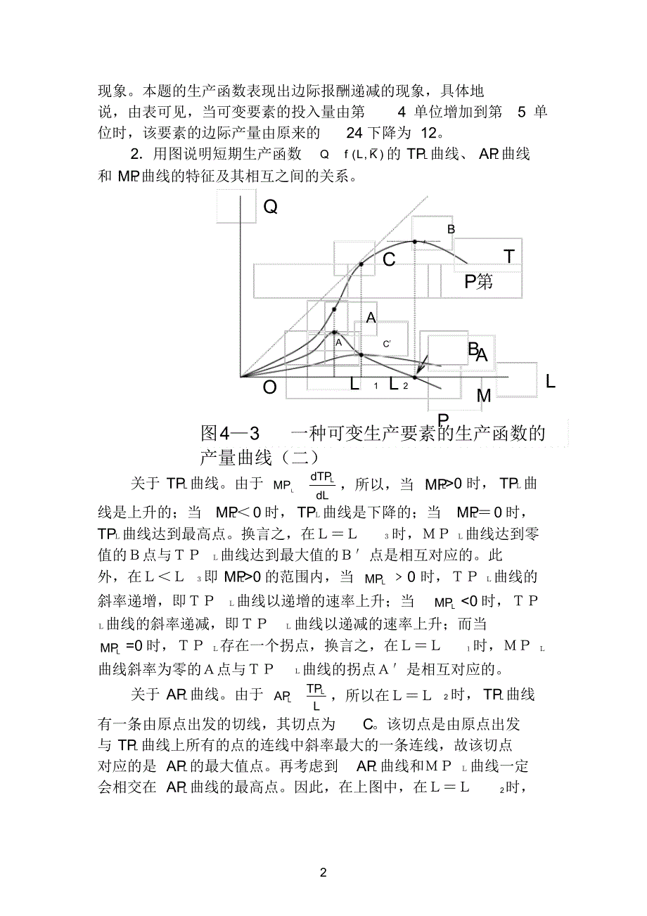 下面是一张一种可变生产要素的短期生产函数的产量表_第2页