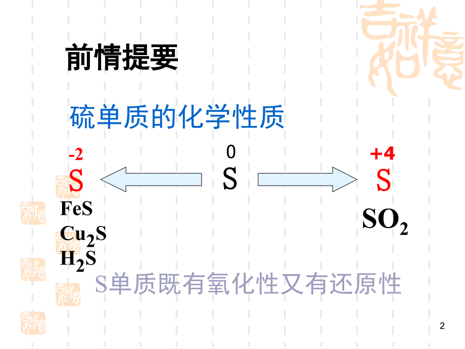 硫的不同价态的转化课堂PPT_第2页