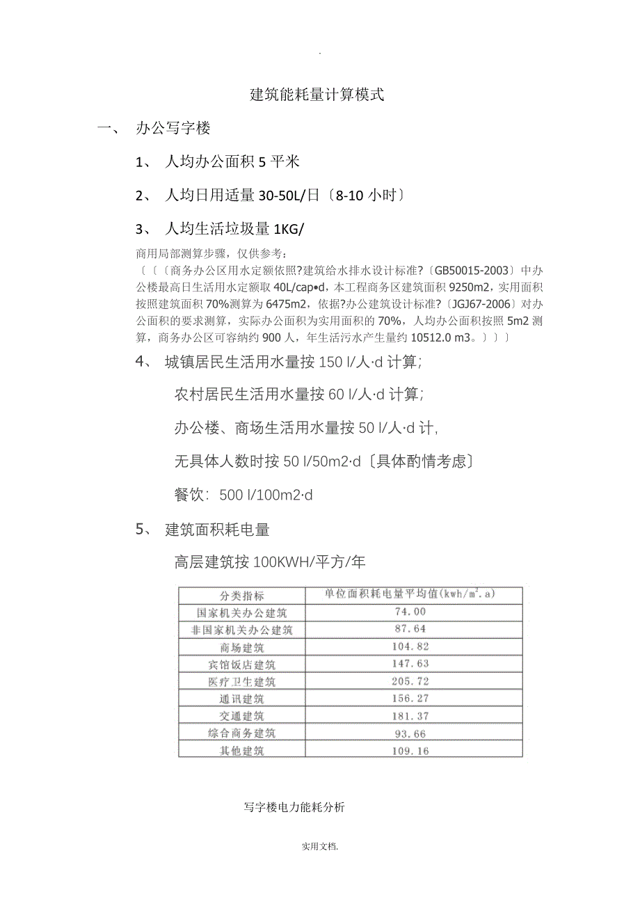 建筑能耗量计算模式_第1页