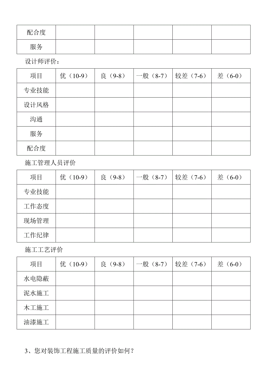 客户满意度表-装修公司.doc_第2页