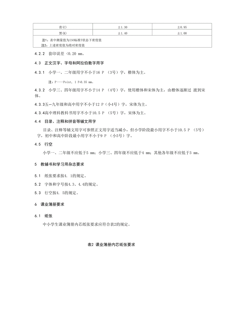 儿童青少年学习用品近视防控卫生要求(2019年版)_第4页