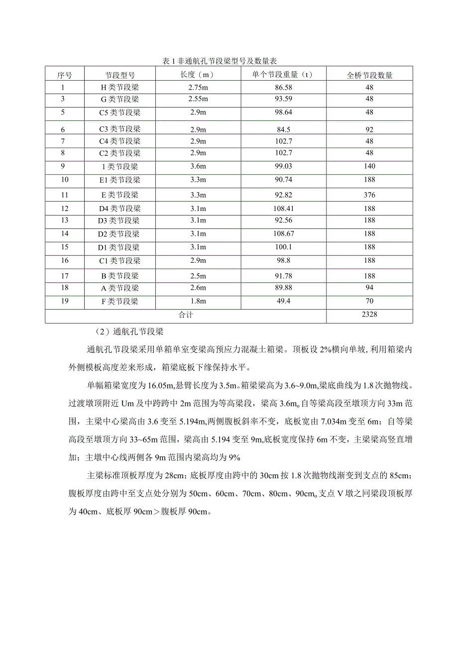 节段梁拼装方案实施过程监控报告（乐清湾1号桥4月）_第2页