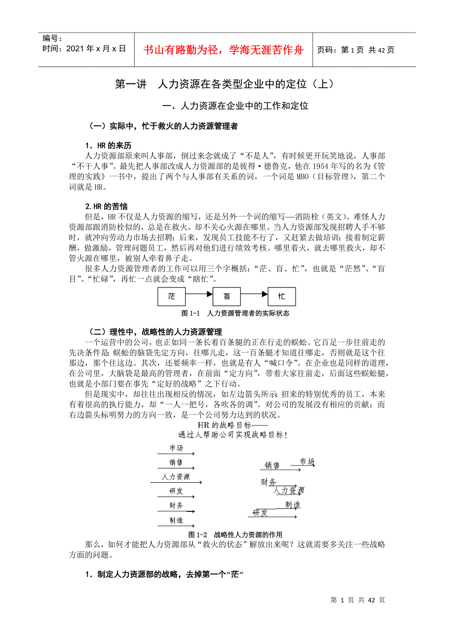 如何成为高效人力资源管理者培训_第1页