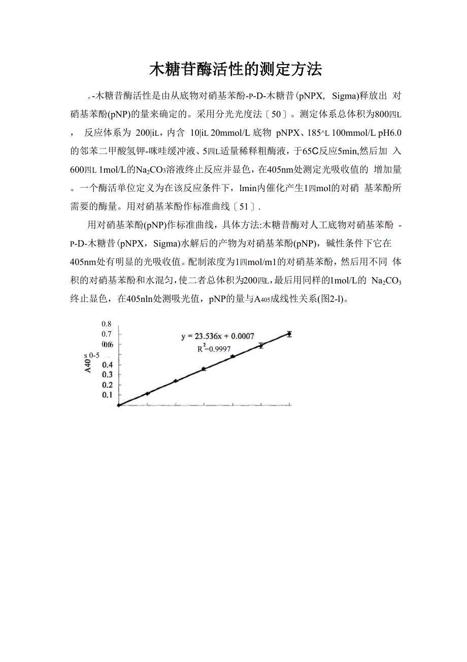 木糖苷酶活性的测定方法_第1页