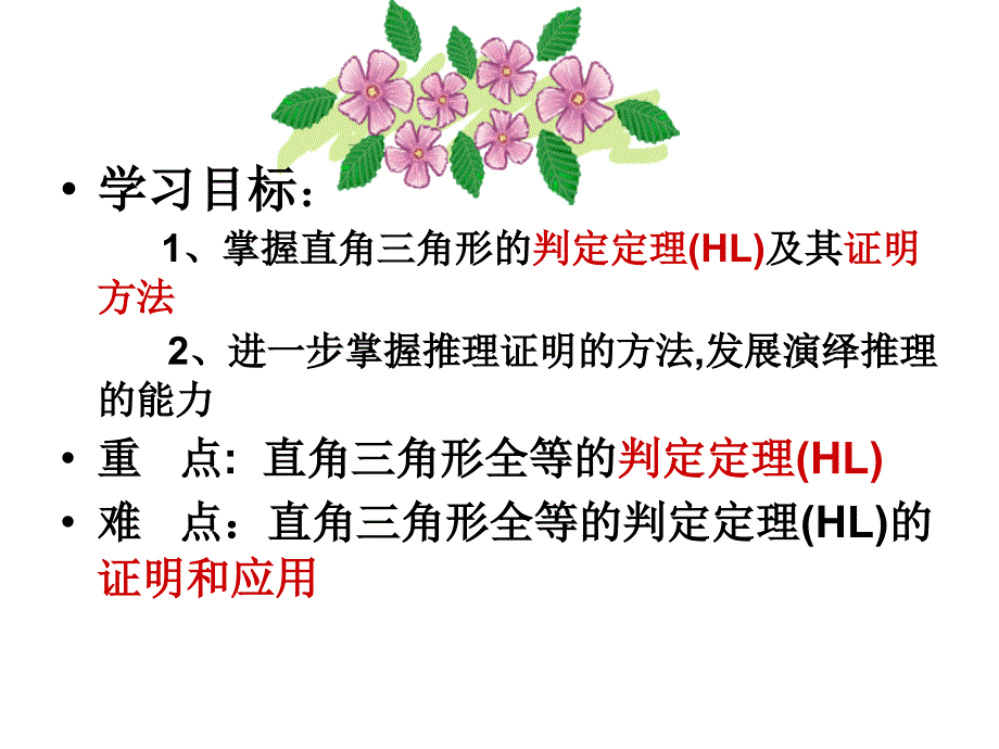 HL斜边直角边定理1_第2页