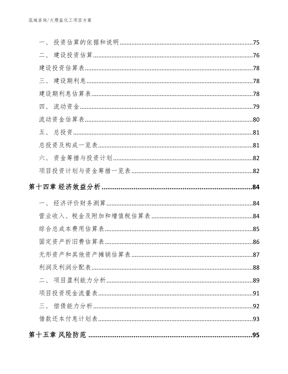 大理盐化工项目方案_参考模板_第4页