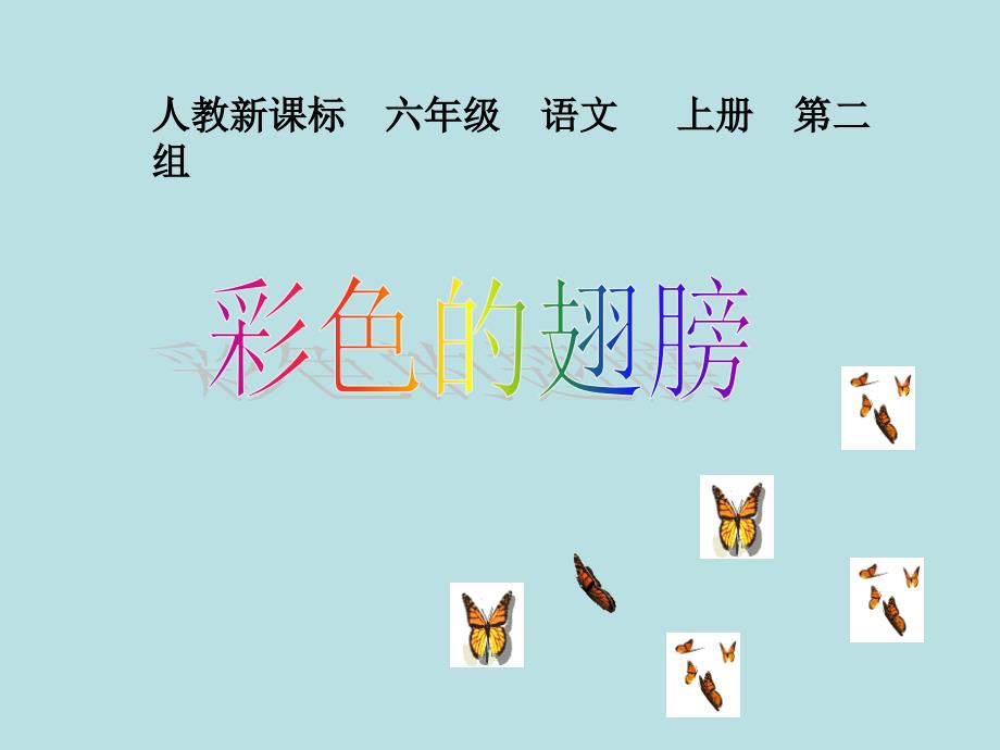 小学六年级语文上册《彩色的翅膀》PPT课件(精选)_第1页