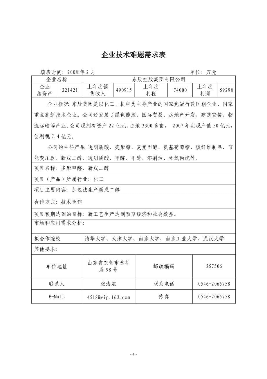 山东省经贸委于3月7日率部分企业来沪项目对接_第5页