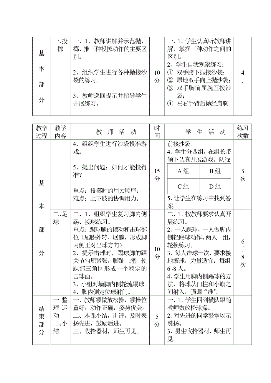 教育专题：初中体育课教案全集_第2页