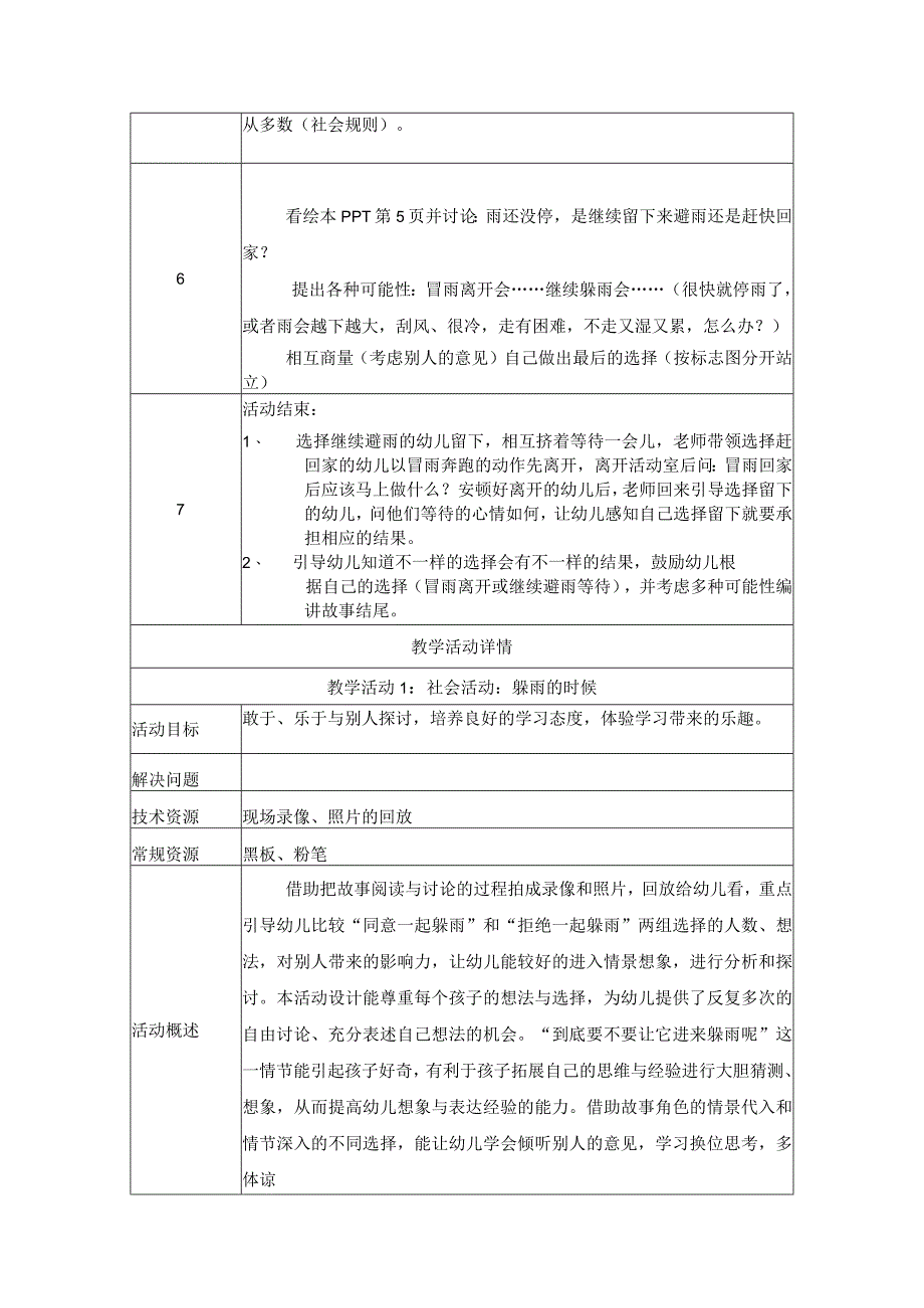 心理健康教育：雨中的蘑菇 教学设计_第3页