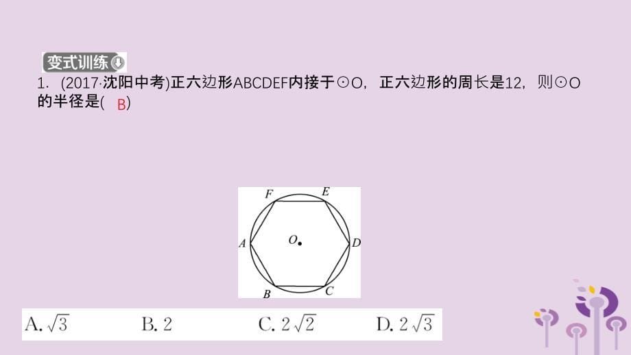 山东省滨州市中考数学第六章圆第三节与圆有关的计算课件_第5页