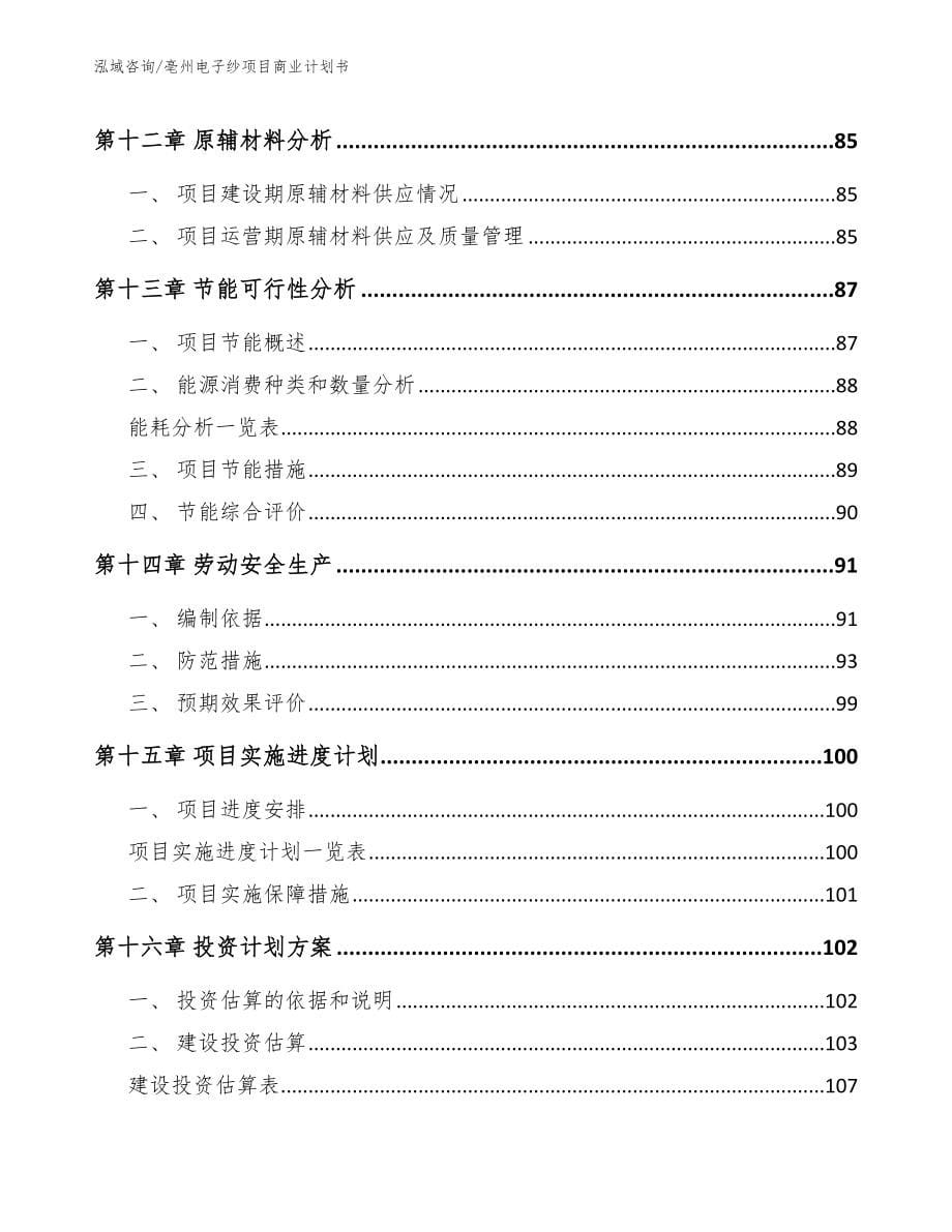亳州电子纱项目商业计划书_第5页